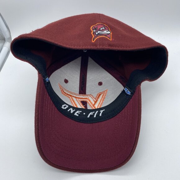 Virginia Tech Hokies Maroon Cap Hat Flex-Fit Stretch L/XL NCAA Top of the World - Picture 8 of 9